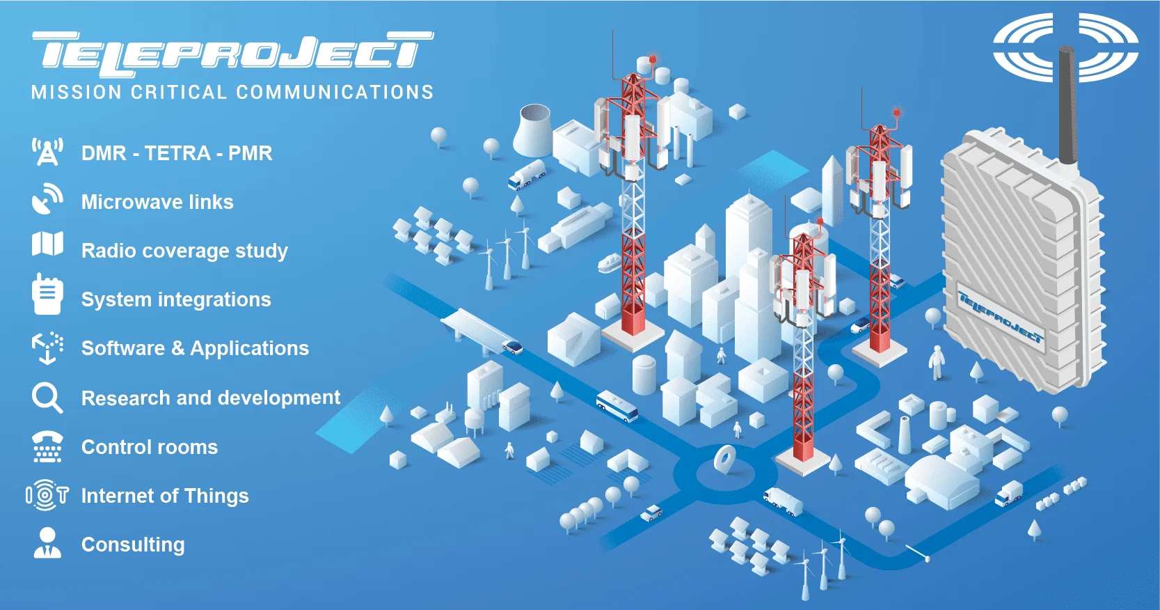 Tele Project Teleproject — Soluzioni innovative per le comunicazioni radio