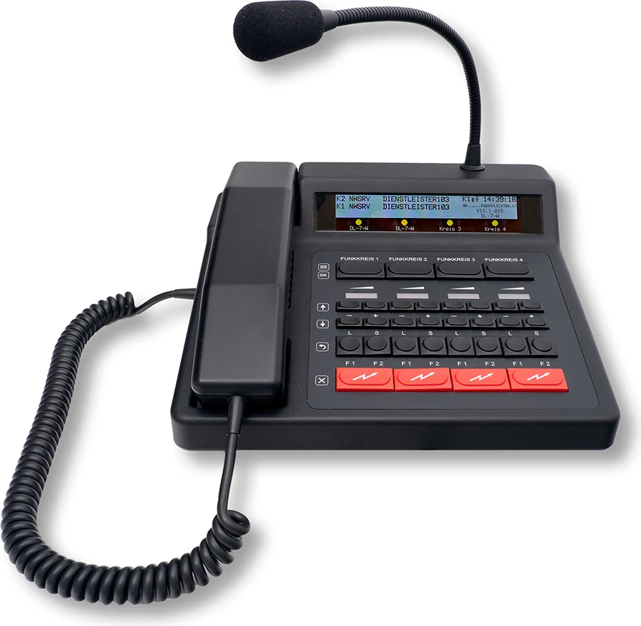 Funktronic Major BOS 4VD, La console operatore IP con display TFT, fino a 4 canali radio.