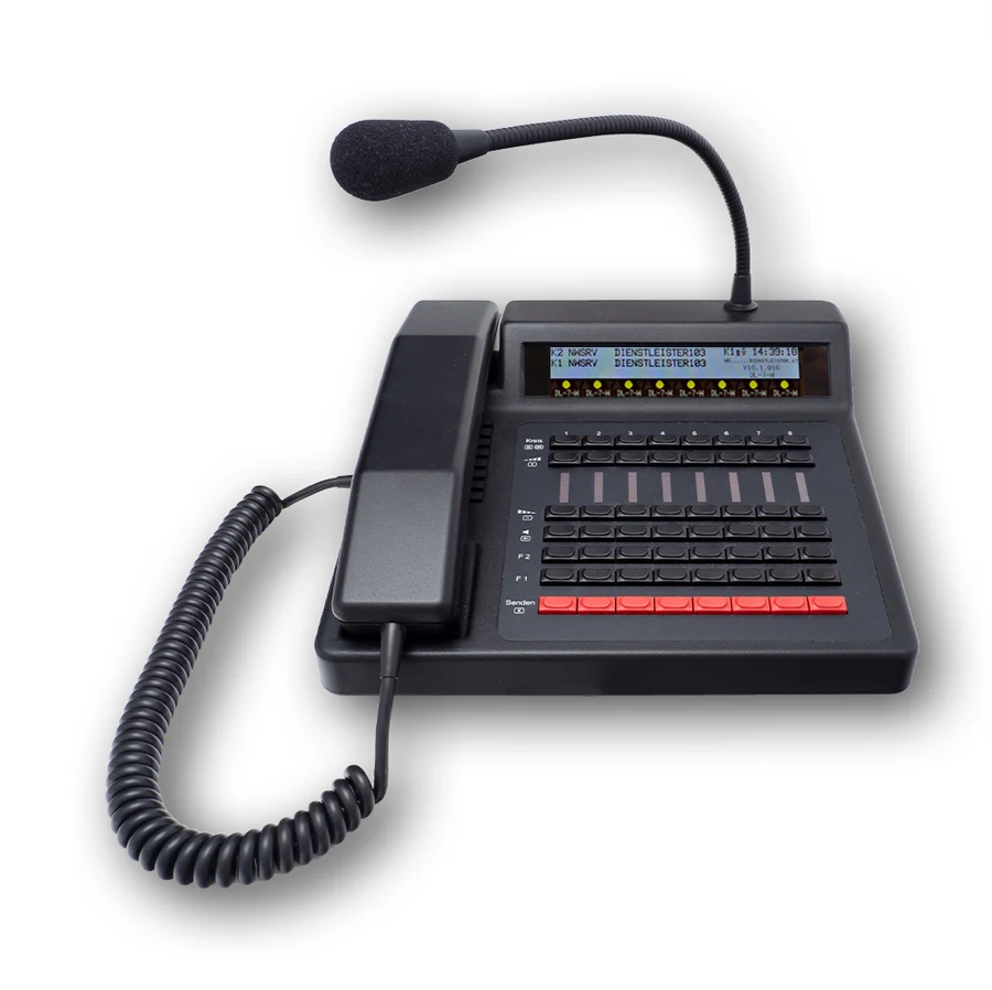 Funktronic Major BOS 8VD, La console operatore IP con display TFT, fino a 8 canali radio.