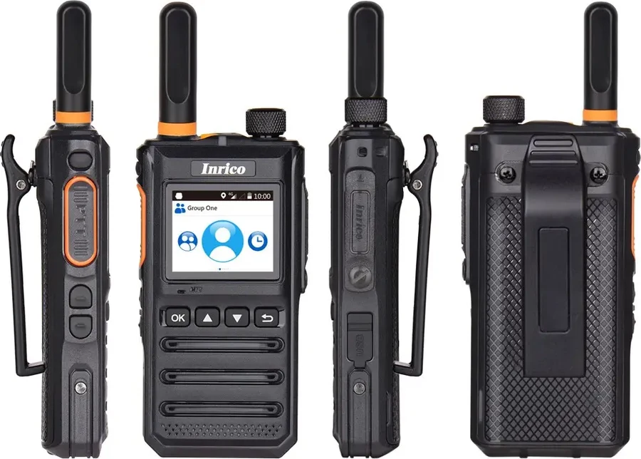 Inrico T640A, La radio PoC leggera, con tasto PTT ampio e SOS.