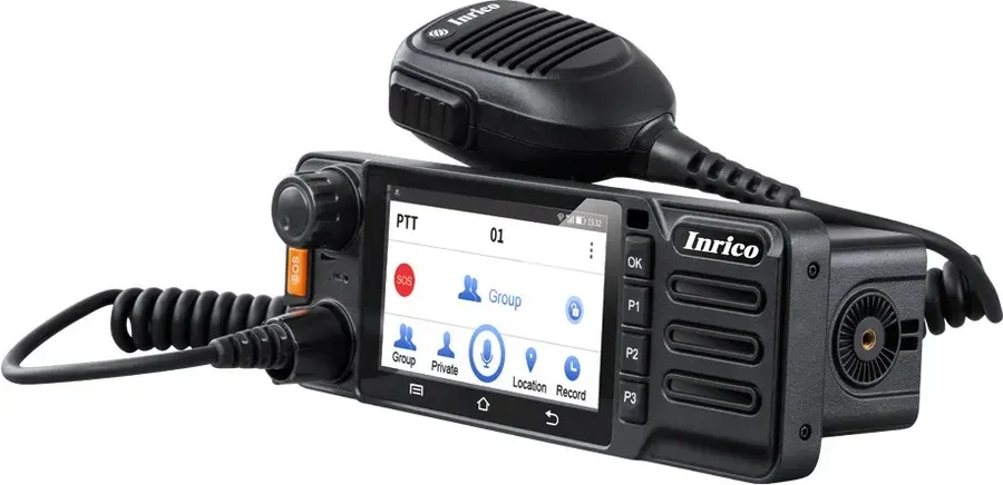 Inrico TM-9, La radio PoC veicolare con display OLED da 4" e audio da 5 W.