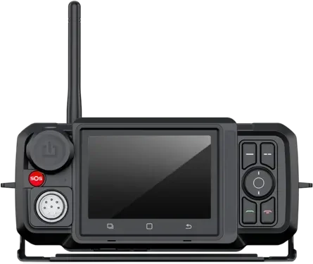RugGear RG230, Il terminale PoC per l’installazione a bordo, con antenne esterne.