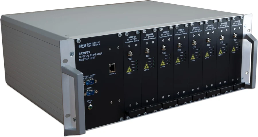 BHE Bonn Hungary Electronics BRMF63, Unità principale del sistema di ripetitori su fibra ottica per le gallerie lunghe.