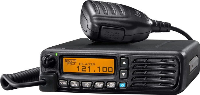 Icom IC-A120E, Il ricetrasmettitore per i mezzi di rampa e le stazioni di terra.
